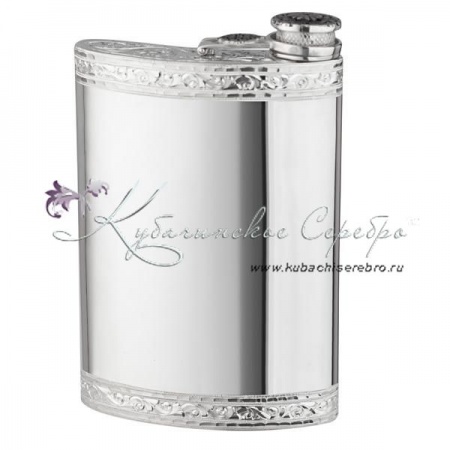 Фляга из серебра 925 пробы на 220 мл 