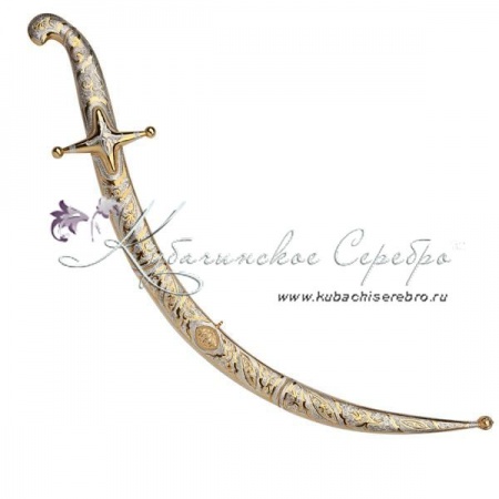 Сабля с позолотой, 73 см, с дамасской сталью! 