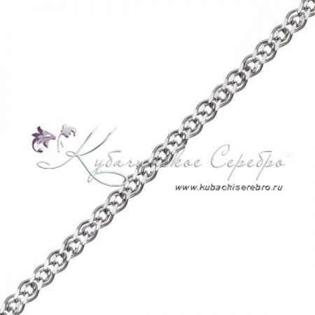 Цепь серебряная Нонна граненая,  ширина 5 мм 