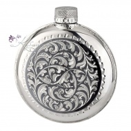 Фляга с чернью на 140 мл (Новинка) 3202 