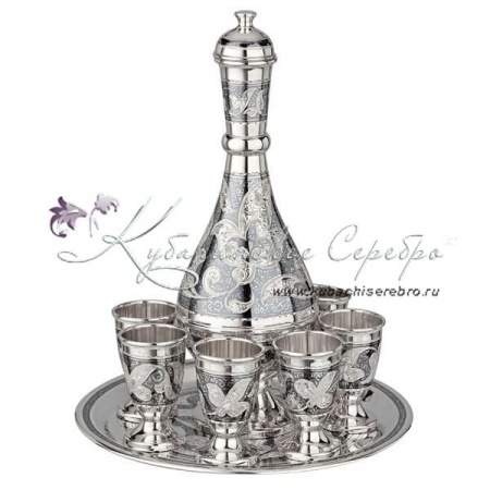 Водочный сервиз в исполнении Люкс на 6 персон 