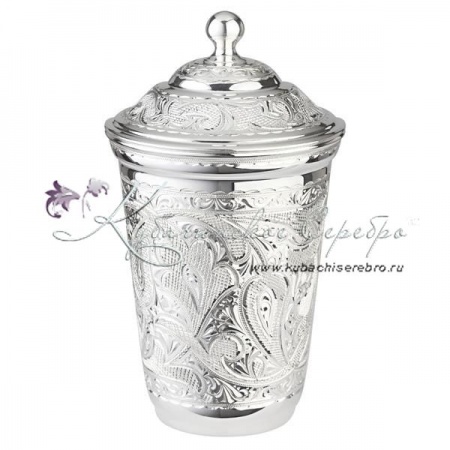 Стакан с крышкой 999 пробы на 320 мл 