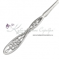 Серебряная десертная ложка, арт №6566