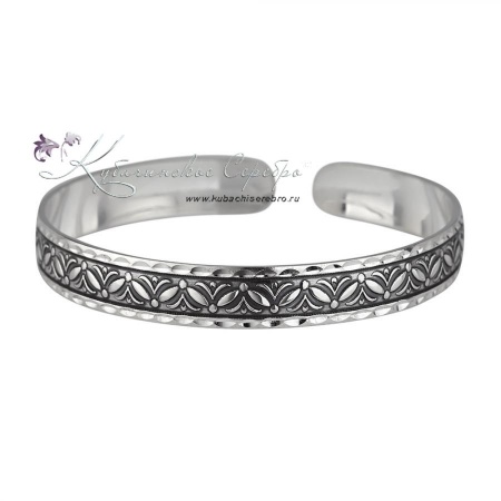 Браслет с оксидированием Лепестки