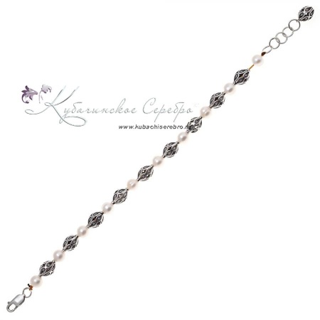 Браслет-бусы с жемчугом