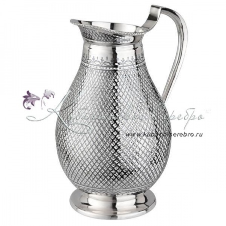 Серебряный кувшин с алмазной огранкой на 1400 мл