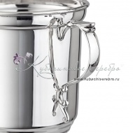 Кружка из серебра 999 пробы на 300 мл (Новинка), арт №6173