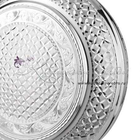 Фляга с алмазной огранкой 925 пробы на 600 мл