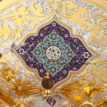 Сервиз чайный с горячей эмалью