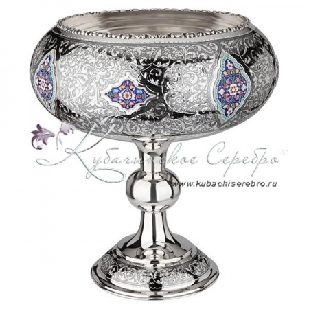 Фруктовница с горячей эмалью , арт №4997 Фруктовница с горячей эмалью