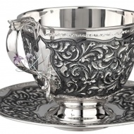 Чайная пара на 220 мл 925 пробы , арт №6244