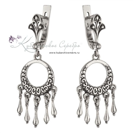 Серьги серебряные