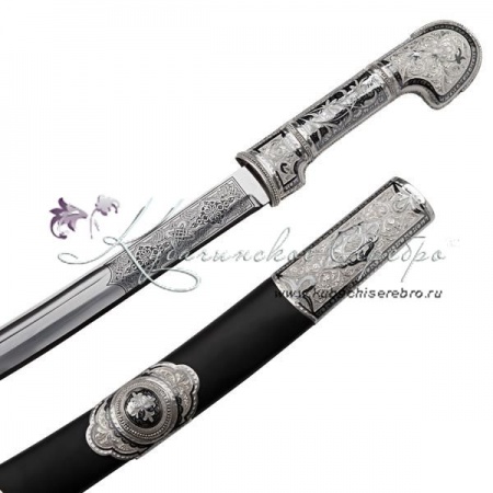 Шашка из серебра, длина 91 см 