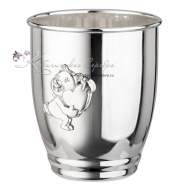 Стакан детский "Мишка с сердцем" 999 пробы на 150 мл (Новинка) 6713/4