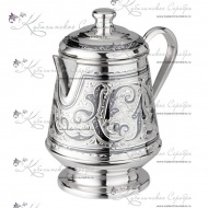 Молочник с крышкой серия "Кубачи Люкс" на 250 мл  3004/1