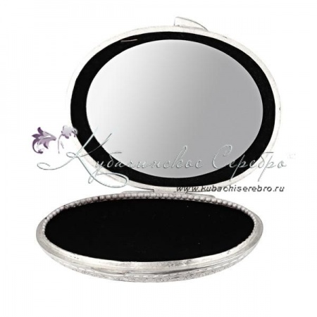 Зеркальце  Зеркальце Птичка с чернением