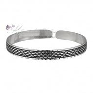 Браслет серебряный с оксидированием 3371 