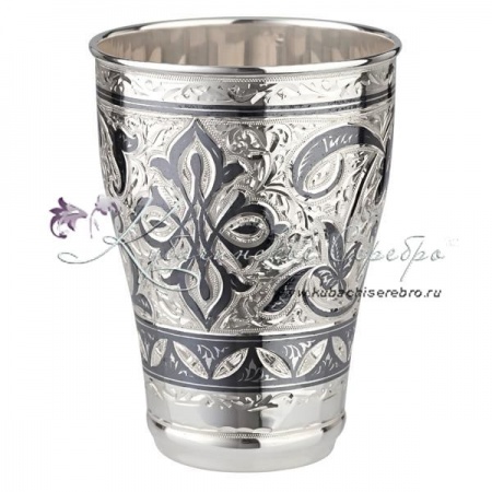 Стакан серебряный с чернением на 200 мл , арт №6237 Стакан серебряный с чернением на 200 мл