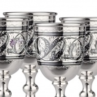 Набор рюмок с чернением на 50 мл, арт №4986/1