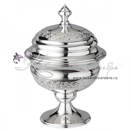 Вареньица с крышкой без чернения 925 пробы, арт №4426/2 Вареньица с крышкой без чернения 925 пробы