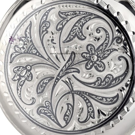 Фляга с чернью серии Кубачи на 140 мл (Новинка)