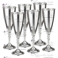 Набор бокалов под шампанское серия "Венеция" на 150 мл  1887/1