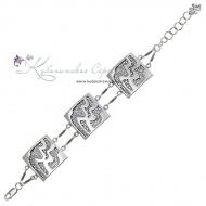 Браслет серебряный "Авангард" 8523