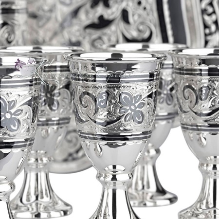 Сервиз коньячный серия Кубачи 