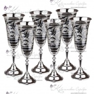 Набор бокалов под шампанское серия "Кубачи" на 170 мл 1806/1