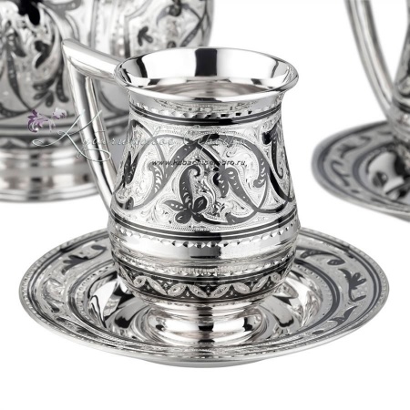 Сервиз для чая на 2 персоны 925 пробы (Новинка)