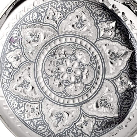 Фляга круглая с чернением на 140 мл (Новинка)