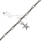 Браслет из серебра "Морская звездочка" 2899 