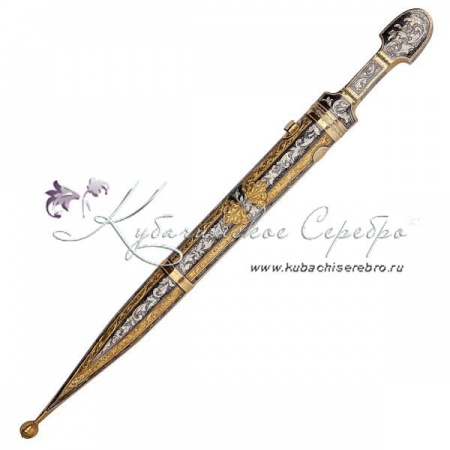 Кинжал с позолотой  Кинжал с позолотой Премиум, 62 см
