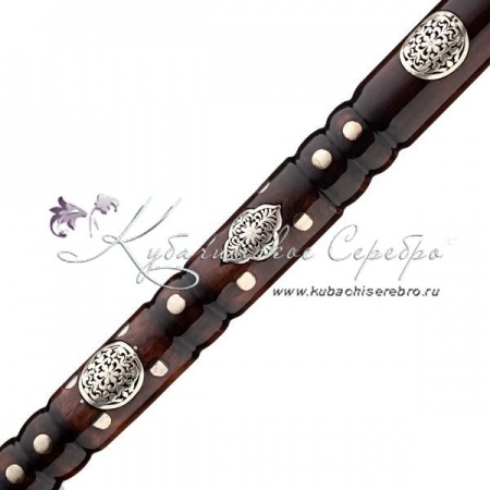 Трость с серебряными вставками, дерево берёза, 96,5 см