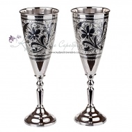 Бокалы под  шампанское серия "Кубачи" на 160 мл 7029