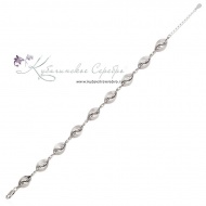 Браслет серебряный филигранный 8305