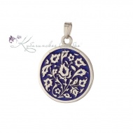 Кулон мини с темно-синей эмалью (Новинка) 6993 