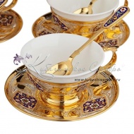 Сервиз чайный с горячей эмалью, арт №7165