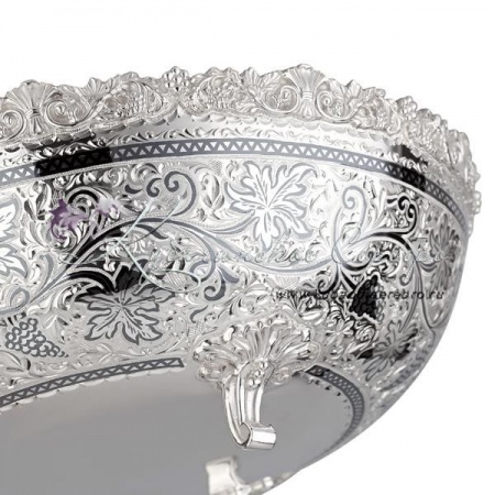 Ваза серебряная Виноградная лоза