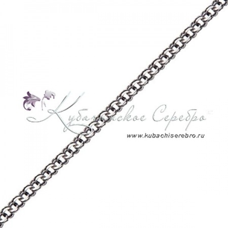 Серебряная цепь плетение бисмарк, ширина 6 мм, арт №9929 Серебряная цепь плетение бисмарк, ширина 6 мм
