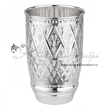 Стакан из серебра 999 пробы на 350 мл , арт №6180/1 Стакан из серебра 999 пробы на 350 мл