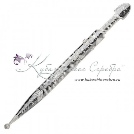 Кинжал с дамасской сталью, орнамент Чешуя, 49 см 