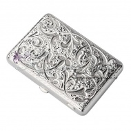 Портсигар серебряный без черни, исполнение