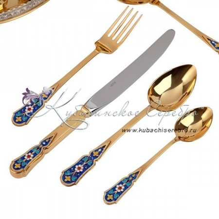 Сервиз обеденный на 6 персон с горячей эмалью, серия Версаль