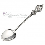 Серебряная чайная ложка "Лев" 1758