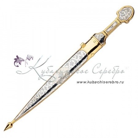 Позолоченный набор, кинжал + рог с питьевой чашей (Новинка)