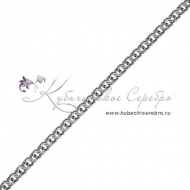 Серебряная цепь средняя, ширина 5 мм 9912