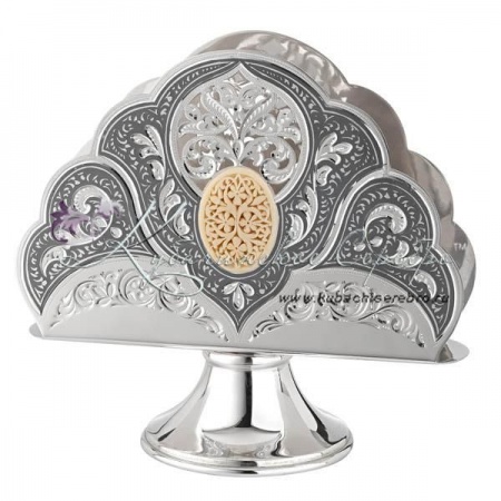 Салфетница с чернением и вставкой 