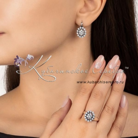 Комплект серебряный, коллекция VАмпир (Новинка)