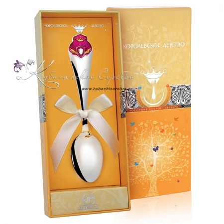 Детская серебряная ложка Принцесса